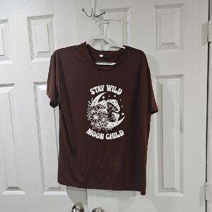 Brown Graphic T-Shirt